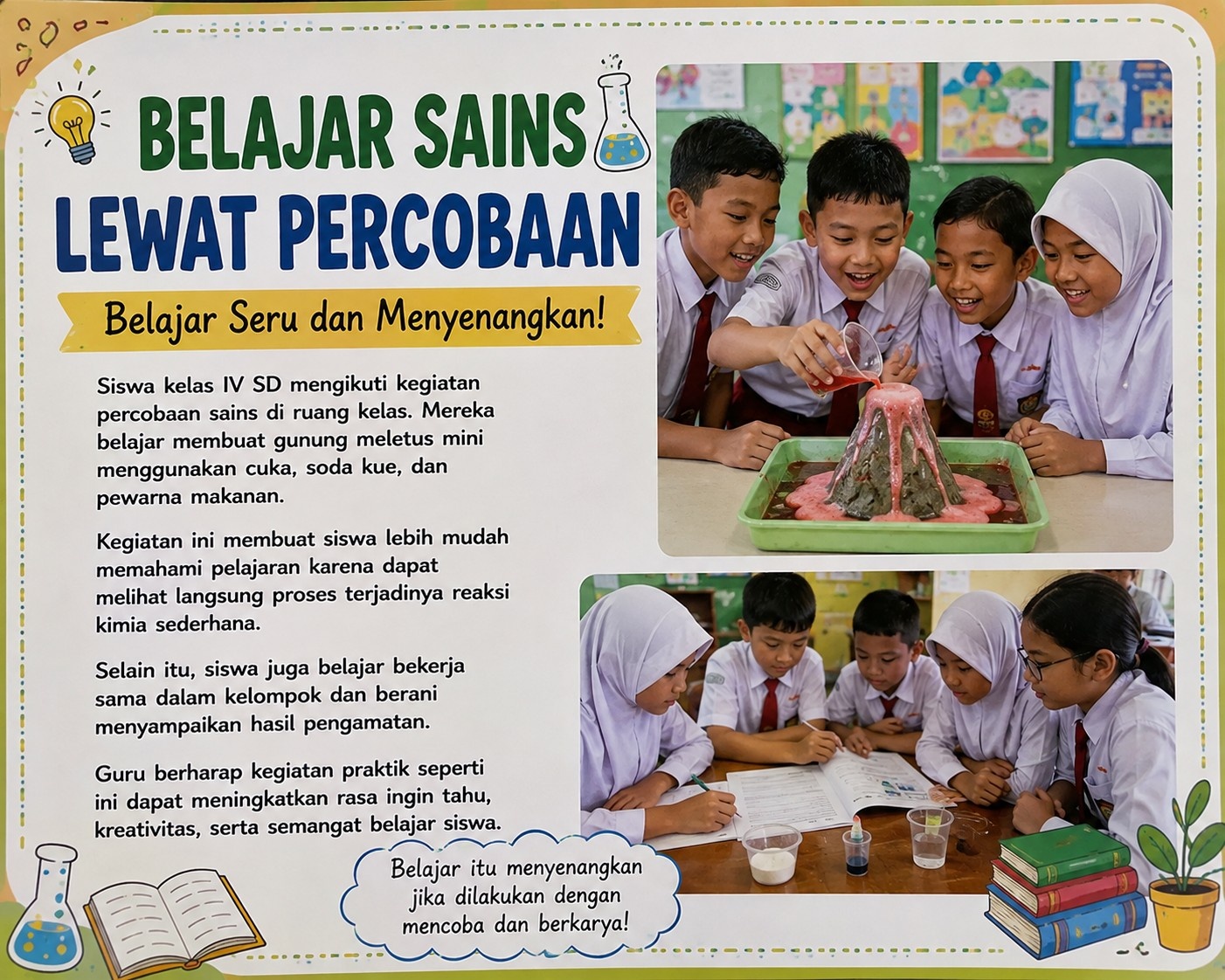 Belajar Sains Lewat Percobaan Sederhana